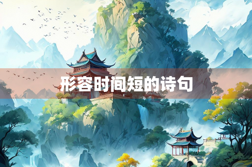 形容时间短的诗句