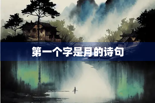 第一个字是月的诗句