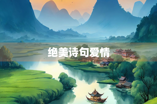 绝美诗句爱情