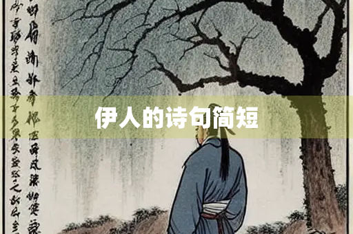 伊人的诗句简短
