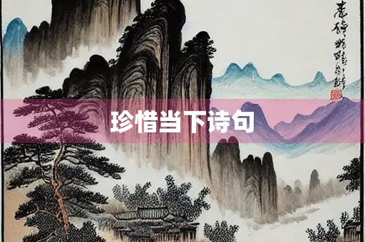 珍惜当下诗句