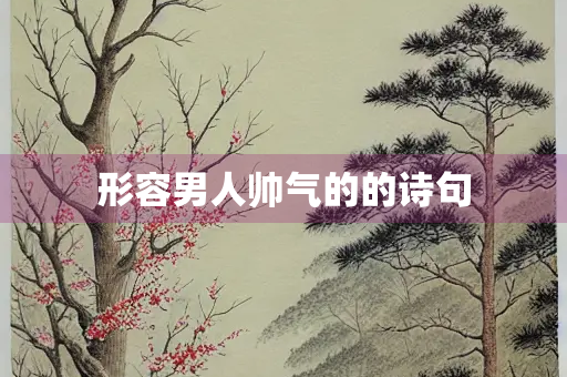形容男人帅气的的诗句