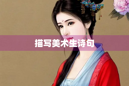 描写美术生诗句