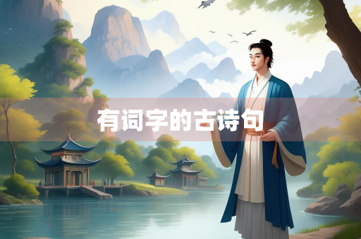 有词字的古诗句