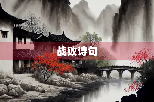 战败诗句