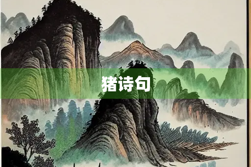 猪诗句