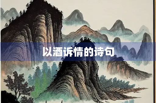 以酒诉情的诗句