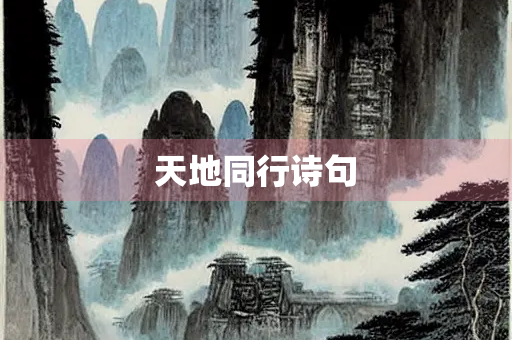天地同行诗句