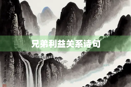 兄弟利益关系诗句