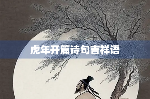 虎年开篇诗句吉祥语