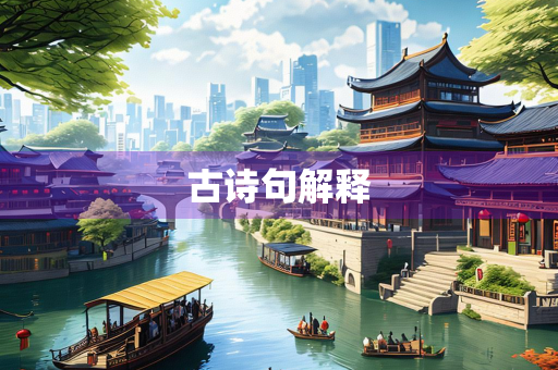 古诗句解释
