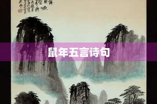 鼠年五言诗句