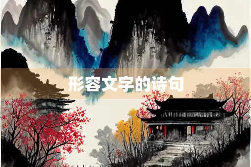 形容文字的诗句