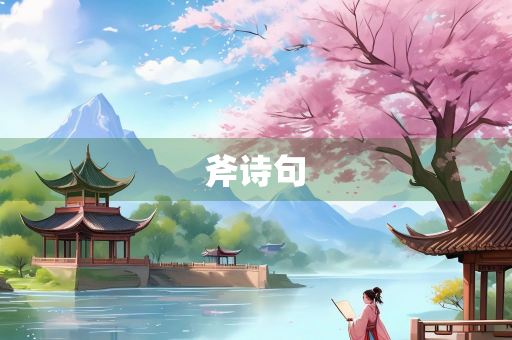 斧诗句