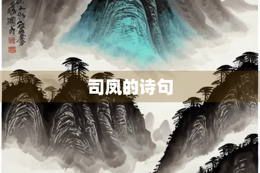 司凤的诗句