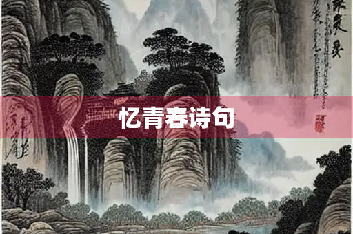 忆青春诗句
