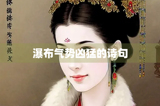 瀑布气势凶猛的诗句