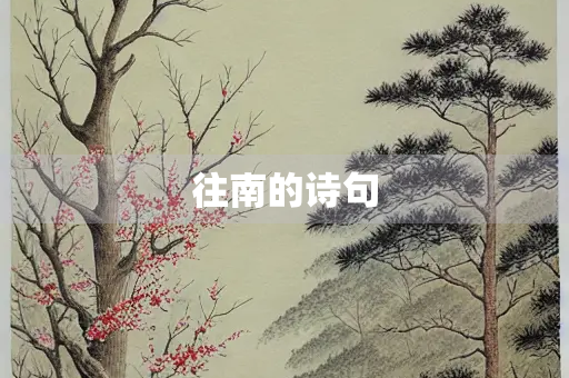 往南的诗句