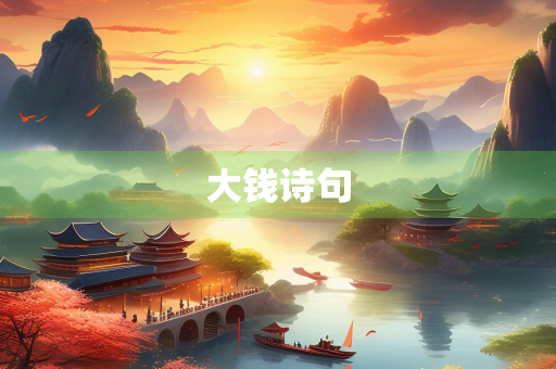 大钱诗句