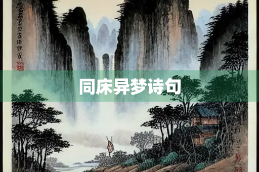 同床异梦诗句