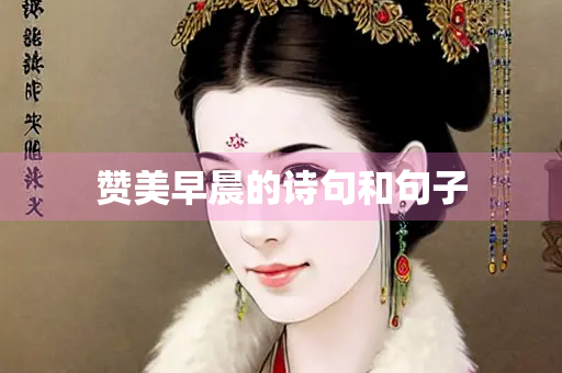 赞美早晨的诗句和句子