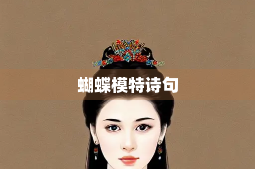蝴蝶模特诗句