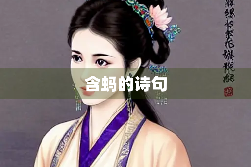 含蚂的诗句