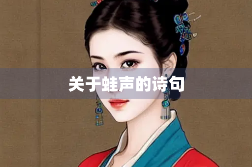 关于蛙声的诗句
