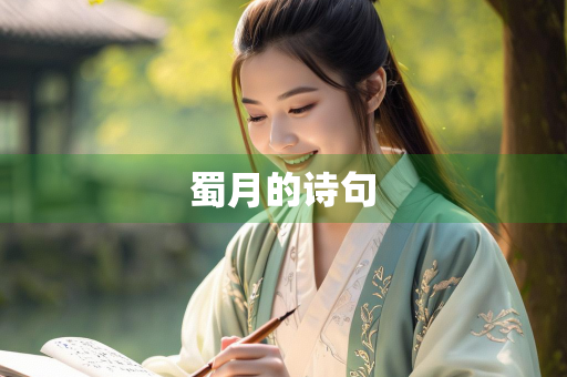 蜀月的诗句