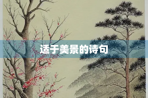 适于美景的诗句