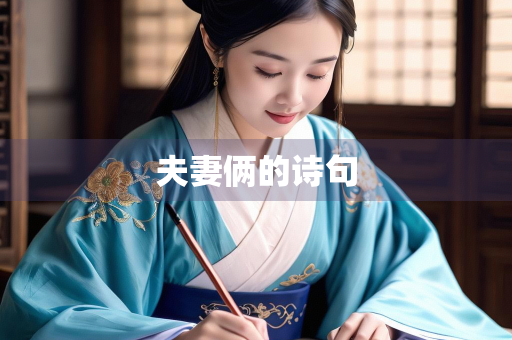 夫妻俩的诗句