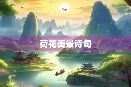 荷花美景诗句