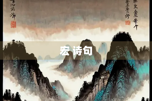 宏 诗句