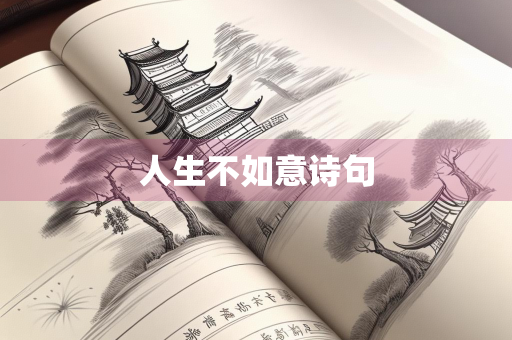 人生不如意诗句