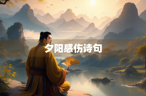 夕阳感伤诗句