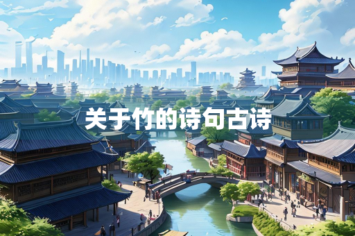 关于竹的诗句古诗