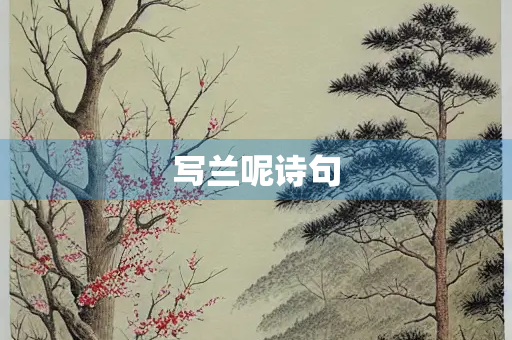 写兰呢诗句