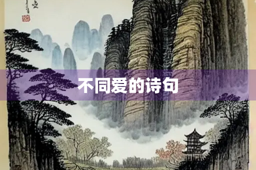 不同爱的诗句