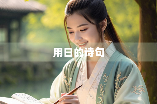 用日的诗句