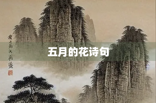 五月的花诗句