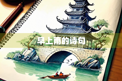 早上雨的诗句