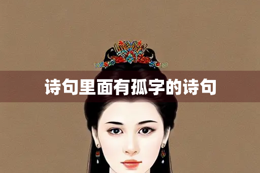 诗句里面有孤字的诗句