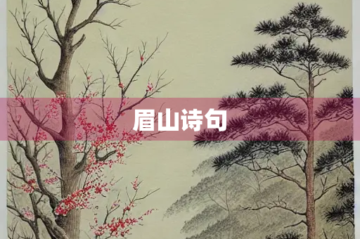眉山诗句