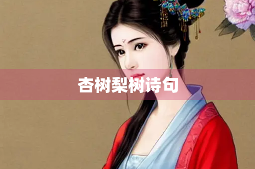杏树梨树诗句