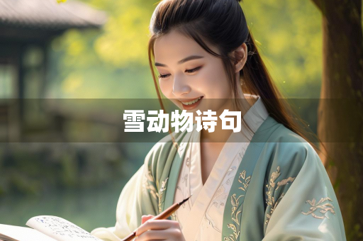 雪动物诗句
