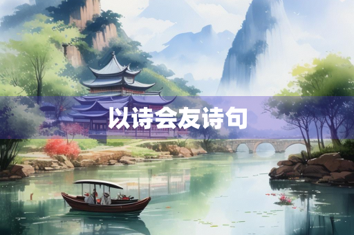以诗会友诗句