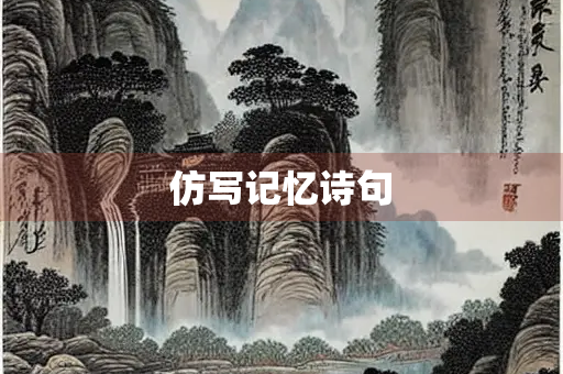 仿写记忆诗句