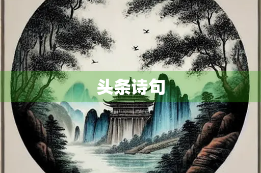 头条诗句