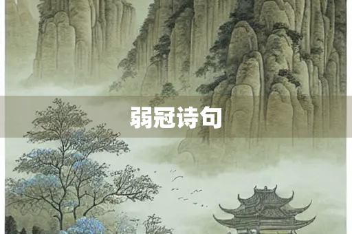 弱冠诗句