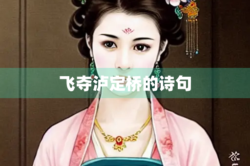 飞夺泸定桥的诗句